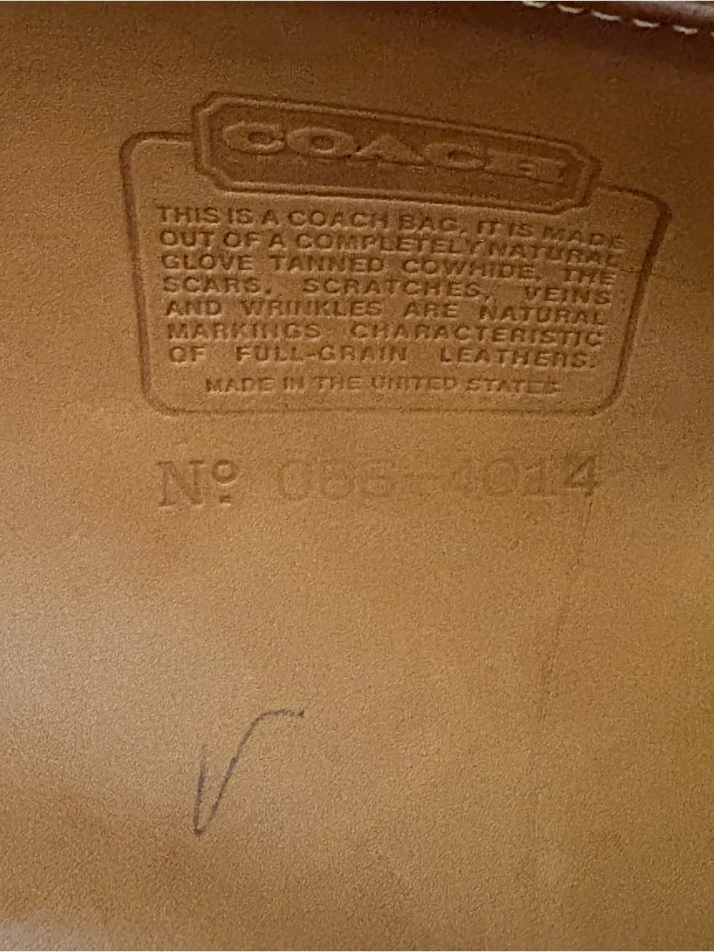 Coach Tan Leather Briefcase with Top Handle